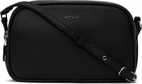 Flash-uitverkoop π Matt & Nat Pair Purity Dames Crossbodytas - Zwart π 1 Flash-uitverkoop π Matt & Nat Pair Purity Dames Crossbodytas - Zwart π