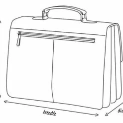 Goedkoopste 🧨 Schooltas Of Aktetas Groot Model, Groen Leder Leer By Viabologna 🧨 -tassen-dames Verkoop 550x328 5