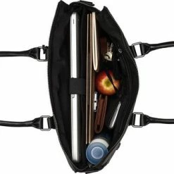 Flash-uitverkoop 🤩 Burkely Antique Avery Unisex Schoudertas 15,6'' Laptoptas - Zwart 🔔 -tassen-dames Verkoop 550x334 1