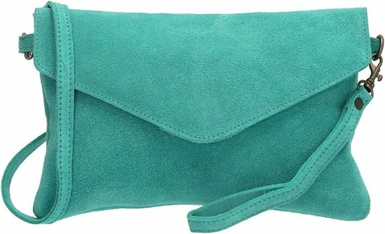 Coupon π Charm London Brixton Suede Leren Clutch / Avondtasje - Aqua Blauw π― 1 Coupon π Charm London Brixton Suede Leren Clutch / Avondtasje - Aqua Blauw π―