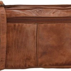 Gloednieuw ⭐ Hide & Stitches Paint Rock Schoudertas - Cognac 🎉