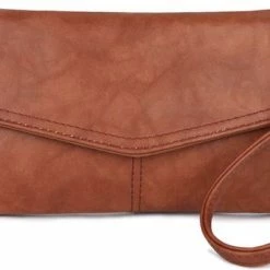 Coupon 🎁 Wimona Alessandra 5022 Kleine Schoudertas / Crossbody Tas - Cognac 🎉
