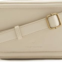 Aanbiedingen 😀 Violet Hamden Essential Bag Dames Crossbody Tas Kunstleer - Beige 🥰