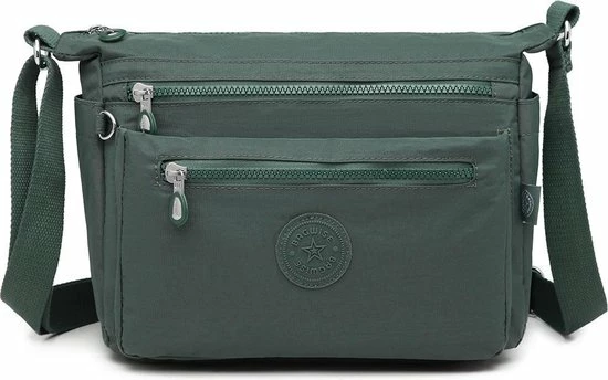 Gloednieuw 🔔 Bagwise® Schoudertas - Dames - 23cm X 30cm - (CR1238) -Groen ⌛ 1 Gloednieuw 🔔 Bagwise® Schoudertas - Dames - 23cm X 30cm - (CR1238) -Groen ⌛