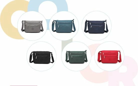 Gloednieuw 🔔 Bagwise® Schoudertas - Dames - 23cm X 30cm - (CR1238) -Groen ⌛ 9 Gloednieuw 🔔 Bagwise® Schoudertas - Dames - 23cm X 30cm - (CR1238) -Groen ⌛ - Afbeelding 9