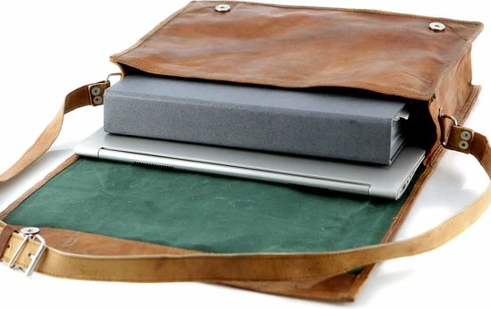 Coupon ๐งจ Oncedoce Boekentas A4 Formaat –Bruin ECHT LEER – Handgemaakte Messenger Tas ‘Almeria’ ๐ 4 Coupon ๐งจ Oncedoce Boekentas A4 Formaat –Bruin ECHT LEER – Handgemaakte Messenger Tas ‘Almeria’ ๐ - Afbeelding 4