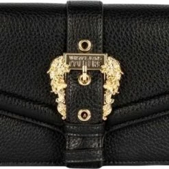 Goedkoopste ⭐ Versace 👖 Jeans Couture Dames Portemonnee Zwart Maat ONE SIZE 🎉