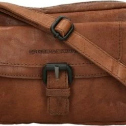 Beste Verkoop 💯 Spikes & Sparrow Kleine Schoudertas / Crossbody Tas Dames - Leer - Bronco - - Cognac 🔥