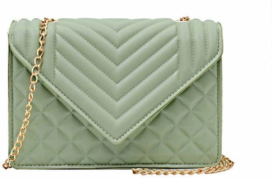 Beste Pirce β Fashion Favorite Quilted Cross Schoudertas - Groen | 22 X 15 X 6 Cm | Polyester 𧨠1 Beste Pirce β Fashion Favorite Quilted Cross Schoudertas - Groen | 22 X 15 X 6 Cm | Polyester π§¨