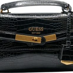 Begroting 🔔 Guess Enisa Dames Schoudertas - Zwart 👏