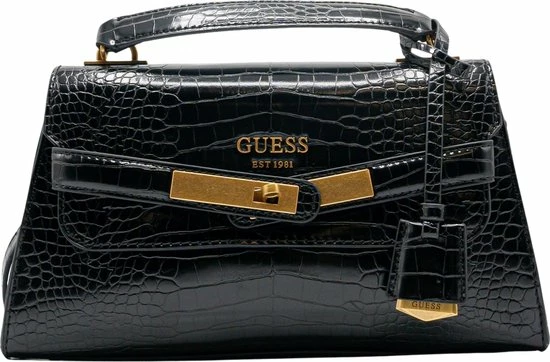 Begroting π Guess Enisa Dames Schoudertas - Zwart π 1 Begroting π Guess Enisa Dames Schoudertas - Zwart π