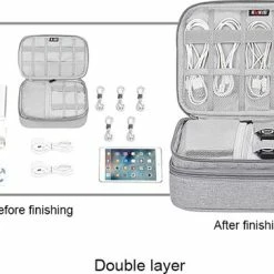 Kopen ⌛ Bubm Draagbare Kabel Tas, Digitale Usb Gadget Organizer Draden Charger Cosmetische Rits Zak Power Ipad Pouch Smartphone Laptop & Macbook Oplader Koffer Case Hoesje ✨ -tassen-dames Verkoop 550x363 5