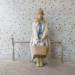 Groothandel 🧨 Handed By Paris - Shopper - Groen 🌟 -tassen-dames Verkoop 550x366 108