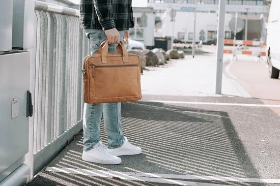 Flash-uitverkoop π€© Chesterfield Laptoptas Waxed Pull Up Leer - Cognac π 6 Flash-uitverkoop π€© Chesterfield Laptoptas Waxed Pull Up Leer - Cognac π - Afbeelding 6