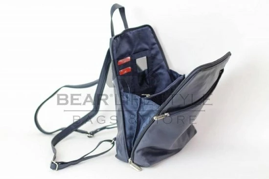 Korting π₯ Bear Design Roos Leren Rugzak - Blauw β€οΈ 4 Korting π₯ Bear Design Roos Leren Rugzak - Blauw β€οΈ - Afbeelding 4