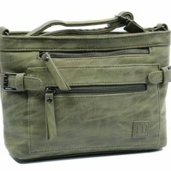 Groothandel π Stoere -Schoudertas - Bicky Bernard - Olijf π