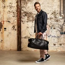 Nieuw ❤️ Burkely Antique Avery Unisex Weekender Reistas - Cognac 👏 -tassen-dames Verkoop 550x366 7