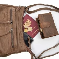 Groothandel ⌛ Bicky Bernard Schoudertas - Ideaal Tassen Van Bicky Bernard WDL029 Donkerbruin 👏 -tassen-dames Verkoop 550x366 92