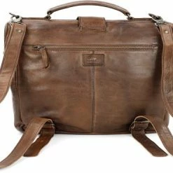 Beste Pirce ⌛ Bear Design Sheldon Leren Rugtas / Dokterstas - Bruin 🔔 -tassen-dames Verkoop 550x370 7