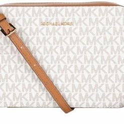 Kopen 🧨 Michael Kors Camera Bag M Dames Crossbodytas - Wit ✨