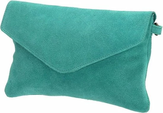 Coupon π Charm London Brixton Suede Leren Clutch / Avondtasje - Aqua Blauw π― 3 Coupon π Charm London Brixton Suede Leren Clutch / Avondtasje - Aqua Blauw π― - Afbeelding 3