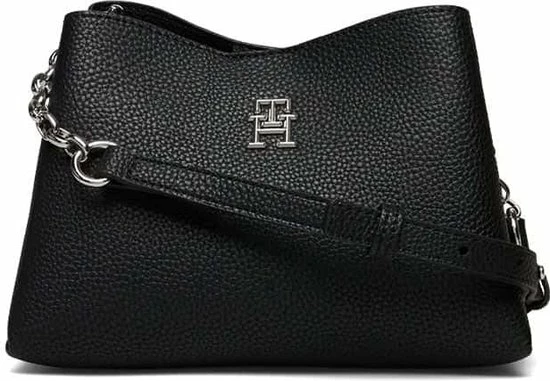 Coupon π Tommy Hilfiger Emblem Dames Crossbody Tas - Zwart π 2 Coupon π Tommy Hilfiger Emblem Dames Crossbody Tas - Zwart π - Afbeelding 2