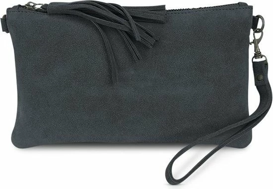 Aanbiedingen β€οΈ Charm London Brixton Suede Leren Clutch / Avondtasje - Zwart π 1 Aanbiedingen β€οΈ Charm London Brixton Suede Leren Clutch / Avondtasje - Zwart π