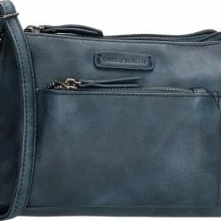 Beste Verkoop ⭐ Enrico Benetti Omhang Schoudertasje Praktisch Ritsvakken Navy Blauw Trendy Tas ❤️