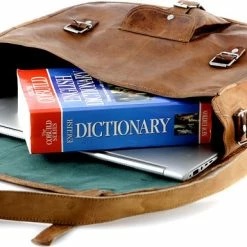 Beste Pirce 👏 Oncedoce Satcheltas 37 X 27 X 10 Cm Cognac ECHTE LEDER - Boekentas A4 ‘Toledo 15’ 🔔 -tassen-dames Verkoop 550x385 7