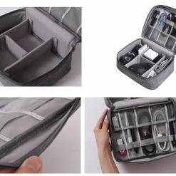 Beste recensies van 🛒 Elektronica & Accessoires Organizer Tas - Kabel Organizer Tas - Kabeltas - Grijs - Vwist 😍 -tassen-dames Verkoop 550x389 4