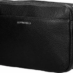 Coupon 🛒 Gigi Fratelli Kleine Schoudertas / Crossbody Tas Dames - Leer - Romance - Zwart 😍 -tassen-dames Verkoop 550x397 4