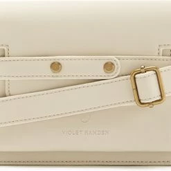 Begroting 😍 Violet Hamden Essential Bag Dames Crossbody Tas Leer - Beige 🎉
