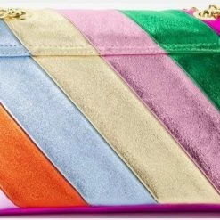 Goedkoopste 👏 Merkloos Rainbow Metallic Schoudertas - Roze - Echt Leer - Groot 🔔 -tassen-dames Verkoop 550x401 3