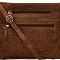 Aanbiedingen 👏 DSTRCT Crossbodytas Croco Leer - Cognac 🥰 -tassen-dames Verkoop 550x402 4