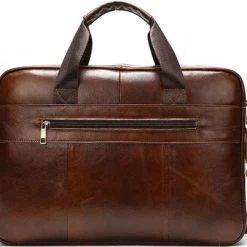 Uitgang 🤩 Laptoptas 15 6 Inch Schoudertas Handtas Tas Bruin Leer - Urban U® 😉 -tassen-dames Verkoop 550x402 5