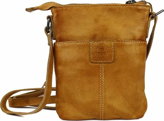 Top 10 π₯° Bear Design Rija Leren Schoudertasje - Okergeel π 3 Top 10 π₯° Bear Design Rija Leren Schoudertasje - Okergeel π - Afbeelding 3
