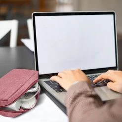 Goedkoopste 🔔 Premium Commerce Kabel Organizer Tas - Etui - Opbergtas Voor Elektronica En Accessoires - Kabels - Roze 🌟 -tassen-dames Verkoop 550x412 1