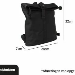 Aanbiedingen 😀 Van Enkhuizen VanEnkhuizen Rolltop Rugzak 9 Liter - Waterafstotend En Thermo Materiaal - Zwart 🎁 -tassen-dames Verkoop 550x412 15