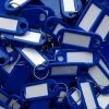 Hete verkoop ⌛ Combi-Label Sleutellabels - Sleutellabel - Sleutelhangers - Sleutelhanger - Donker Blauw - 100 Stuks ⌛