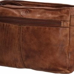 Gloednieuw ⭐ Hide & Stitches Paint Rock Schoudertas - Cognac 🎉 -tassen-dames Verkoop 550x417 1