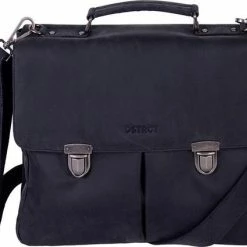 Kopen 🤩 DSTRCT Wall Street A4 Laptoptas -15,4 Inch - Zwart 😉