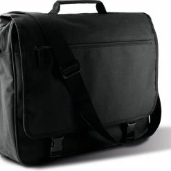 Aanbiedingen 💯 Kimood Polyester Schoudertas Zwart 14 Liter - Schoudertassen/documententassen - Tassen Voor Dames/heren/volwassenen 🧨