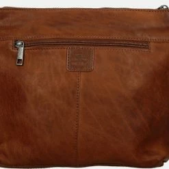 Uitgang ✔️ Bear Design Kleine Schoudertas / Crossbody Tas Dames - Leer - Calisto Pelle - Cognac 🔔 -tassen-dames Verkoop 550x431 2