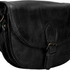 Goedkoopste 👍 Bear Design Kleine Schoudertas / Crossbody Tas Dames - Leer - Cow Lavato - Zwart ✨ -tassen-dames Verkoop 550x438 5