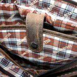 Uitgang ⭐ Hillburry Tas - Unisex Schoudertas / Aktetas / Laptoptas In Buffel Leer / Vintage Leer Bruin ⭐ -tassen-dames Verkoop 550x442 2