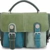 Beste recensies van 🌟 Noi-Noi 'Sammy' - Handtas - Schoudertas - Aqua/groen - Patchwork - Dames - Retro - NN-238-02 ⌛