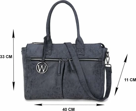 Beste Pirce β Wimona Catarina 2030 Schoudertas / Laptoptas - Zwart π 12 Beste Pirce β Wimona Catarina 2030 Schoudertas / Laptoptas - Zwart π - Afbeelding 12