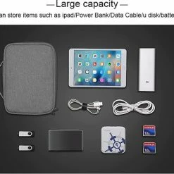 Kopen ⌛ Bubm Draagbare Kabel Tas, Digitale Usb Gadget Organizer Draden Charger Cosmetische Rits Zak Power Ipad Pouch Smartphone Laptop & Macbook Oplader Koffer Case Hoesje ✨ -tassen-dames Verkoop 550x449 2