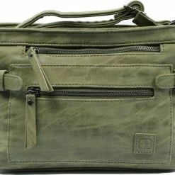 Groothandel 😍 Stoere -Schoudertas - Bicky Bernard - Olijf 🛒 -tassen-dames Verkoop 550x450 1