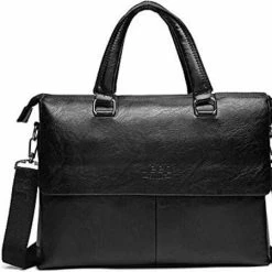 Korting 🤩 Jeep Buluo Laptoptas 13.3 Inch - Leer - Black ✨